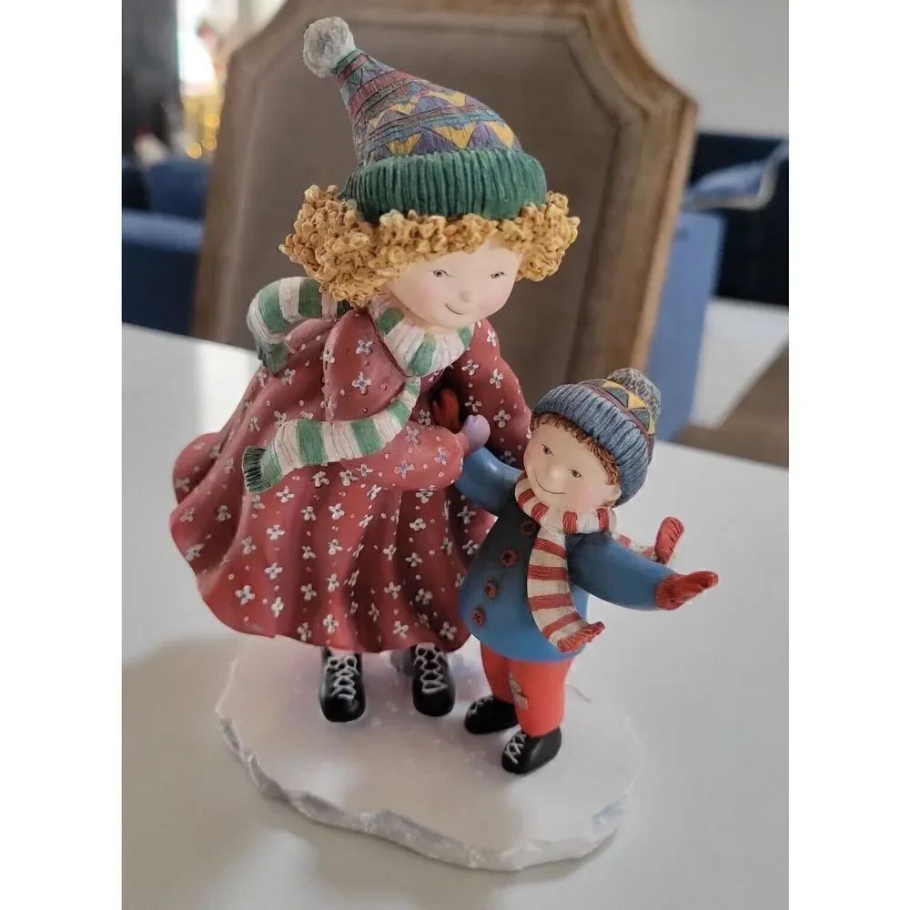 Special Friends Abbey & Sam A Helping Hand SBB #14 Resin Christmas Statue 1998